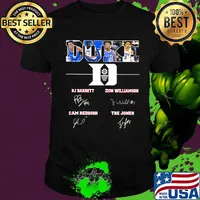 Duke blue devils basketball players signatures shirt