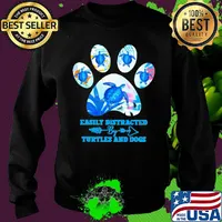 Easily distracted by turtles and dogs paw s Sweater