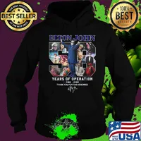 Elton john 58 years of operation 1962 2020 thank you for the memories signature s Hoodie
