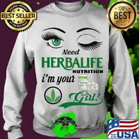 Eyes herbalife nutrition logo i'm your girl s Sweater