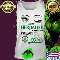 Eyes herbalife nutrition logo i'm your girl s Tank top