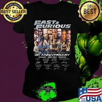 Fast and furious 20th anniversary 2001-2021 signature s Ladies tee