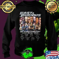 Fast and furious 20th anniversary 2001-2021 signature s Sweater