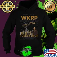 First annual wkrp thanksgiving day turkey drop november 22 1978 as god is my witness i thought turkeys could fly white s Hoodie
