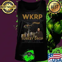 First annual wkrp thanksgiving day turkey drop november 22 1978 as god is my witness i thought turkeys could fly white s Tank top