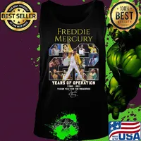 Freddie mercury 22 years of operation 1969 1991 thank you for the memories signature s Tank top