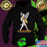 Freddie mercury liverpool fc we are the champions premier league 2019 2020 s Hoodie