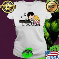 Freddie mercury peanuts playing piano s Ladies tee