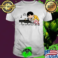 Freddie mercury peanuts playing piano shirt
