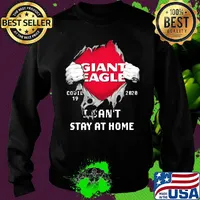 Giant eagle I can't stay at home Covid-19 2020 superman s Sweater