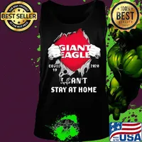Giant eagle I can't stay at home Covid-19 2020 superman s Tank top