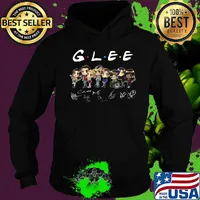 Glee characters chibi signatures s Hoodie