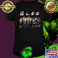 Glee characters chibi signatures shirt