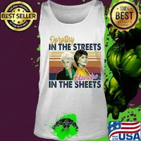 Golden girls dorothy in the streets blanche in the sheets vintage retro s Tank top