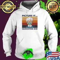 Golden girls mask picture it quarantine 2020 vintage retro s Hoodie