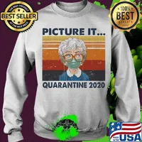 Golden girls mask picture it quarantine 2020 vintage retro s Sweater