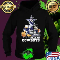 Goofy donald duck and mickey mouse dallas cowboys football s Hoodie