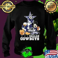 Goofy donald duck and mickey mouse dallas cowboys football s Sweater