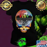 Grateful dead band bears colors s Ladies tee