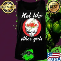 Grateful dead band roses not like other girls s Tank top