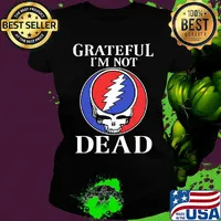 Grateful i'm not dead band logo s Ladies tee