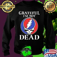 Grateful i'm not dead band logo s Sweater