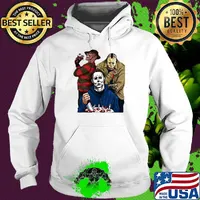 Halloween horror characters freddy krueger jason voorhees and michael myers s Hoodie