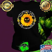 Halloween jack skellington in a world full of roses be a sunflower s Ladies tee