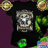 Halloween jack skellington pumpkin ale s Ladies tee