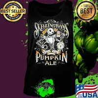 Halloween jack skellington pumpkin ale s Tank top