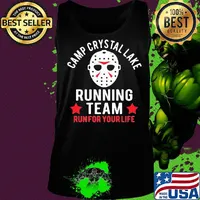 Halloween michael myers camp crystal lake running team run for your life stars s Tank top