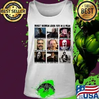 Halloween what women want in a man strong silent romantic home loves children dream guy intouchwith his feminin side family man honor movie characters s Tank top