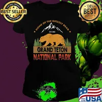 Home of the grizzly bear est 1910 grand teton national park s Ladies tee