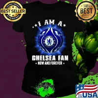 I am a chelsea fan now and forever stars s Ladies tee