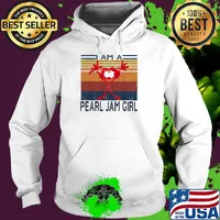 I am a pearl jam girl vintage retro s Hoodie