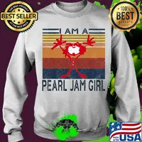 I am a pearl jam girl vintage retro s Sweater