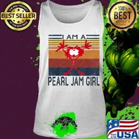 I am a pearl jam girl vintage retro s Tank top
