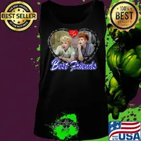 I love lucy best friends hearts s Tank top