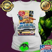 I Love lucy skinner's motel roadside diner tennessee on the road again s Ladies tee