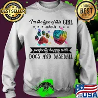 I'm the type of this girl who is perfectly happy with paw dogs and baseball s Sweater