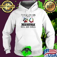 I'm the type of this girl who is perfectly happy with paw dogs and horses s Hoodie