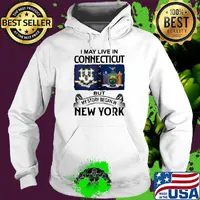 I may live in connecticut but my story began in new york s Hoodie