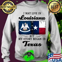 I may live in Louisiana but my story began in Texas s Sweater
