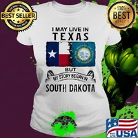 I may live in texas but my story began in north carolina s Ladies tee