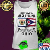 I may live in west virginia but my story began in ohio s Tank top
