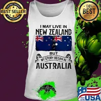I may live new zealand but my story began in australia s Tank top