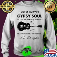 I wanna rock your gypsy soul just like way back in the days of old then magnificently we will float into the mystic pinkin park s Sweater
