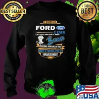 I work at ford i don't stop when i'm tired i stop when i'm done s Sweater
