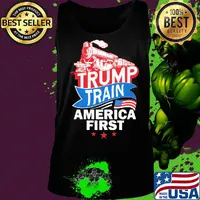 Independence day trump train america first s Tank top