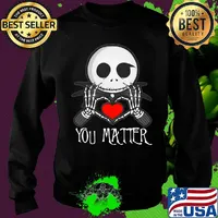 Jack skellington heart you matter s Sweater